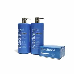 RADIANT - Post Liss Shampoo 1Lt + Acondicionador + Mascarilla 350gr
