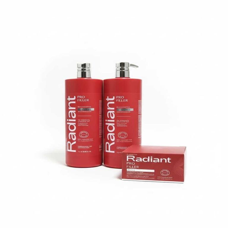 RADIANT PRO FILLER Shampoo 1 LT + Acondicionador + Mask 350gr