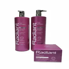 RADIANT - PRO LUMINOUS Shampoo 1 LT + acondicionador + Mask 350gr