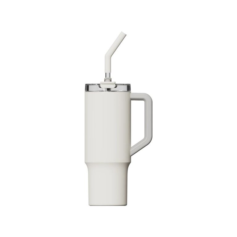 Straw Mug Blanco 1L