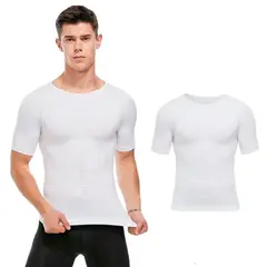 GENERICO - Polo de Compresión Abdominal Hombre Moldea y Estiliza tu Figura