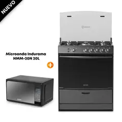 MIRAY - Cocina AZALEA PLUS 5 Hornillas + Horno Microondas HMM-20N 20 L