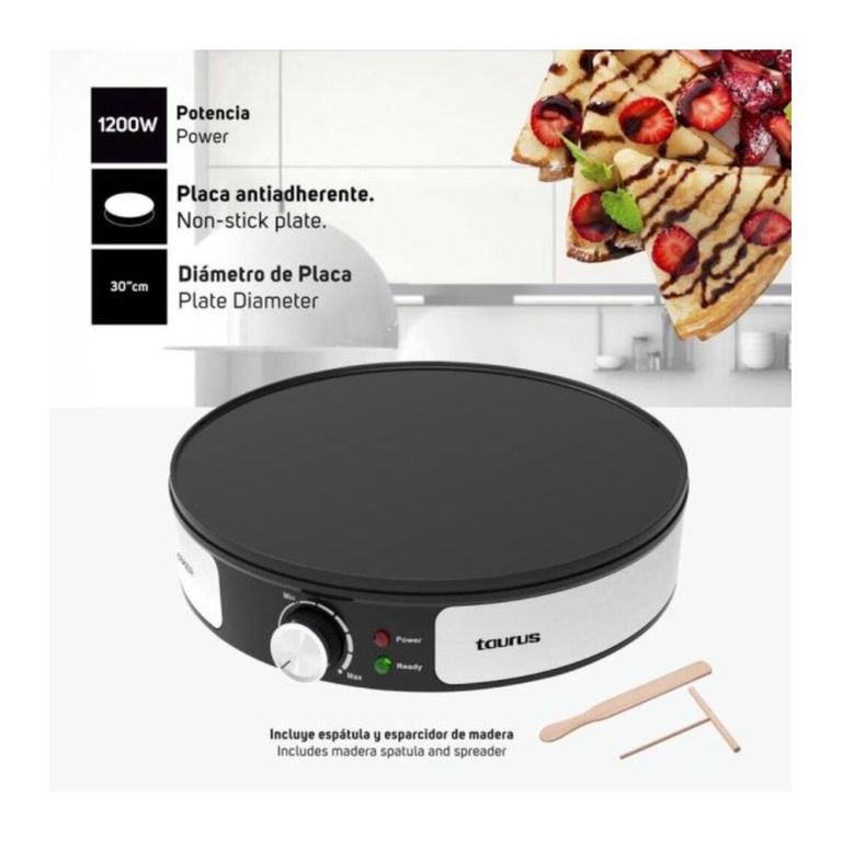 Crepera Eléctrica S165 Profesional 30 cm Antiadherente