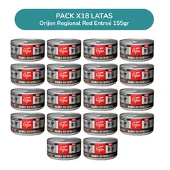 ORIJEN - Pack x18 latas Regional Red Entrée 155 g – Comida Húmeda Premium para Gatos