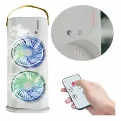 GENERICO - VENTILADOR CON HUMIDIFICADOR DE DOBLE ASPA