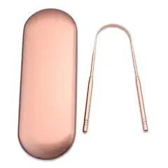 GENERICO - Limpiador Raspador Lengua De Acero Inoxidable Con Estuche