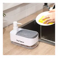 GENERICO - Dispensador de jabón tipo prensa - Blanco