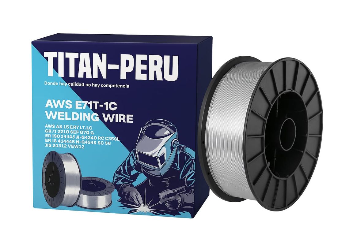 Rollo de Alambre Tubular 1.2 x 15 kilos TITAN-PERU E71T-1C