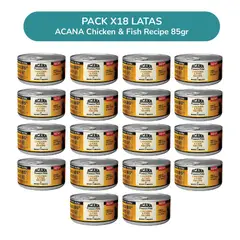 ACANA - Paté Chicken & Fish para Gatos – Pack x18 Latas 85 g