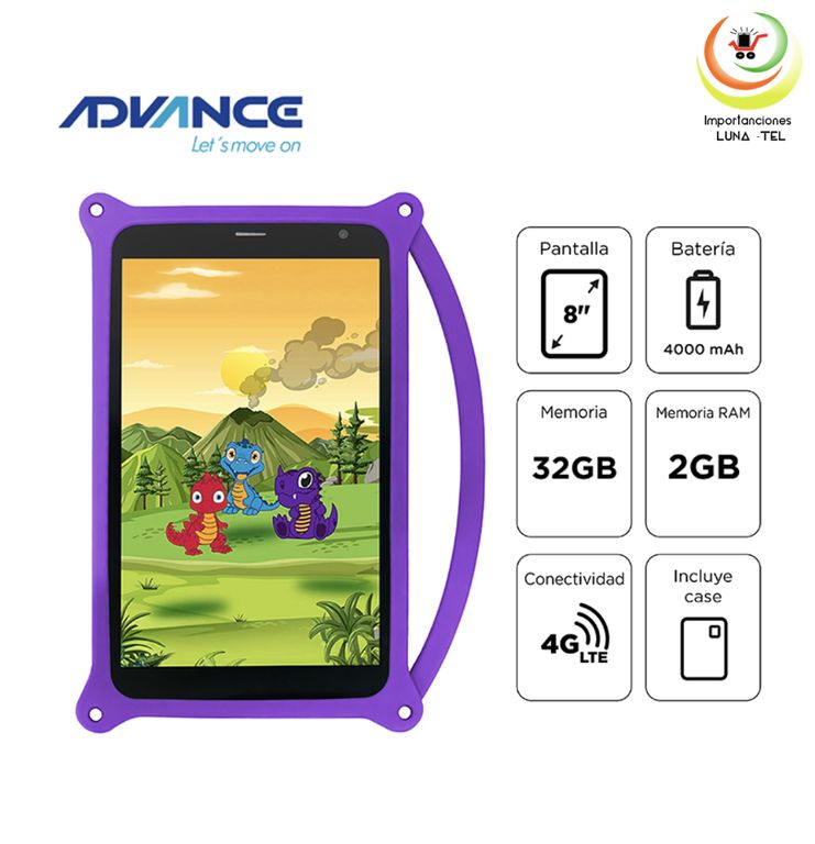 TABLET INTRO TR8050 MORADO