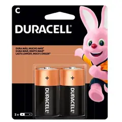 DURACELL - Pilas Baterias C2 Alcalina 15v C2 X 2 UNIDADES