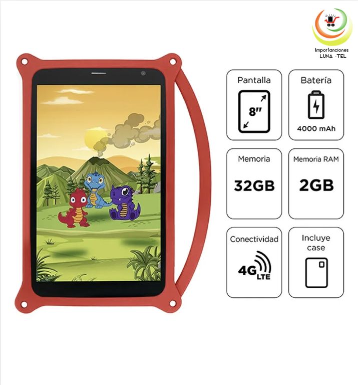 TABLET INTRO TR8050 ROJO