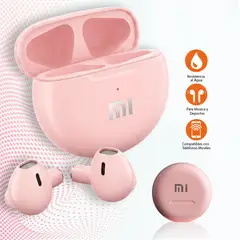 GENERICO - AURICULARES INALÁMBRICOS TWS MODELO PRO 6 PINK