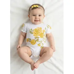 GENERICO - Body algodón Pima Floreado