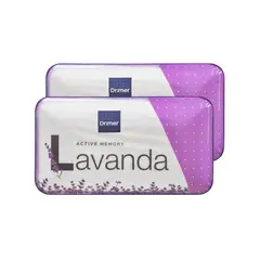 DRIMER - Pack x 2 Almohadas Active Memory Lavanda