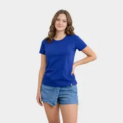 PAPIROS DENIM - Polo Básico Casual Mujer 100% Algodón