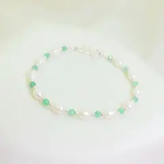 INTUERI - Pulseras Perlas y esmeralda