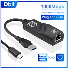 GENERICO - Adaptador usb 3.0 a rj45 ETHERNET GIGABIT