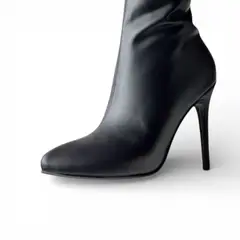 GENERICO - Botas Leona 1299 - 95 Taco Aguja 9 Color Negro