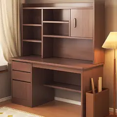 STARHOME - Escritorio Moderno con Biblioteca NovaDesk Marrón