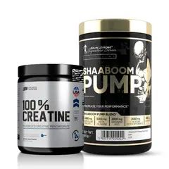 KEVIN LEVRONE - Shaaboom pump 385 g - 44 servicios / Pre-Entreno + Creatina Universe Nutrition 250 g