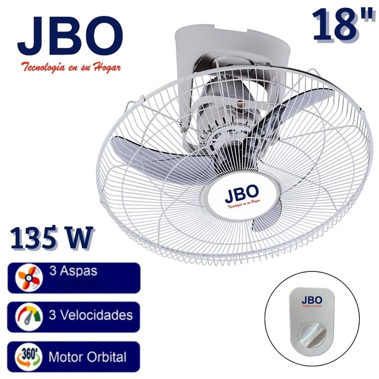 Ventilador de Techo Industrial JBO 185T Orbital 18" 03 Velocidades