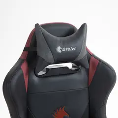 DREIZT - Silla Gamer Heroes Rojo Dark Premium Reclinable Con Posapies