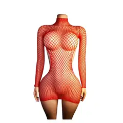 GENERICO - LENCERIA CORPORAL MALLA CATSUIT VESTIDO