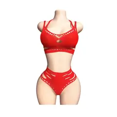 GENERICO - LENCERIA MALLA CORPORAL CATSUIT