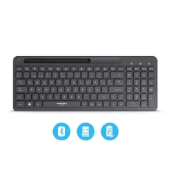 MICRONICS - Teclado Multimedia Recargable SHELBY MIC K605-3M BT