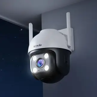 TENDA - Cámara de seguridad WiFi 2.5K, Vigilancia, sensor de movimiento, Giro Panorámico CH7