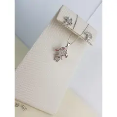 GENERICO - JUEGO DE COLLAR Y ARETES NIÑA