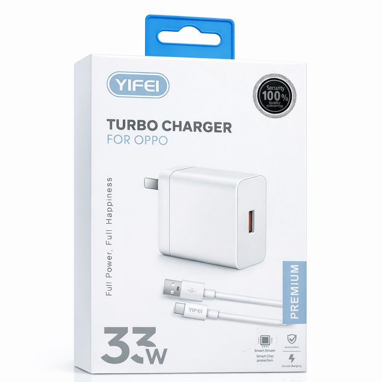 Cargador Con Cable Carga Rapida 33W Diseñado Para Oppo