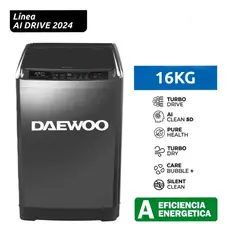 DAEWOO - Lavadora 16Kg DPAI-1624 - Gris Oscuro