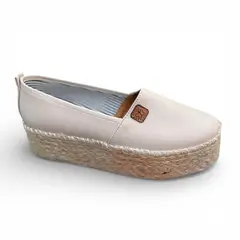 GENERICO - Alpargata Mujer 1299-50 Plataforma 5 Yute Color Nude