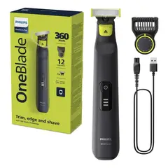 PHILIPS - Recortador De Barba Oneblade Pro 12 Nivel 90 Min X 1hr Carga