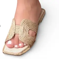 GENERICO - Sandalia Mujer Hh Verano 1299 -35 Color Yute