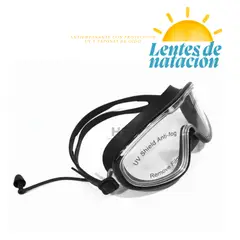 OEM - Lentes de Natación con Protección UV y Tapones de Oído