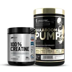 KEVIN LEVRONE - Shaaboom pump 385 g - 44 servicios / Pre-Entreno + Creatina Universe Nutrition 150 g