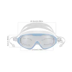 OEM - Lentes de Natación con Protección UV y Tapones de Oído Color Celeste