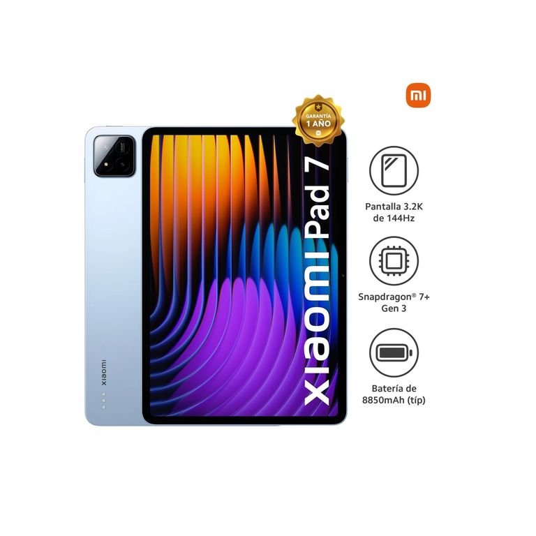 Tablet Pad 7 11” 3.2K 144Hz Snapdragon 7+ 8GB 256GB Android 15, Azul