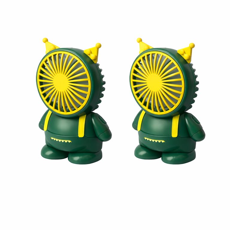 Ventilador Portatil Recargable y Potente Color Verde Oscuro