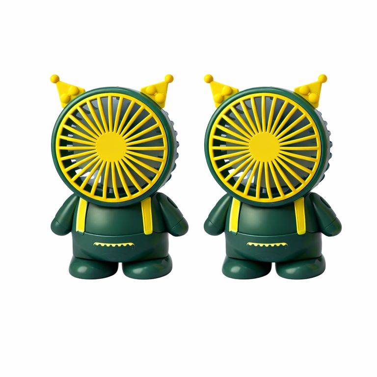 Ventilador Portatil Recargable y Potente Color Verde Oscuro