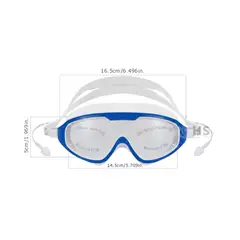 ROHS - Lentes de Natación con Protección UV y Tapones de Oído - Color azul