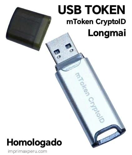 TOKEN CRIPTOGRAFICO LONGMAI MTOKEN CRYPTOID PLATEADO