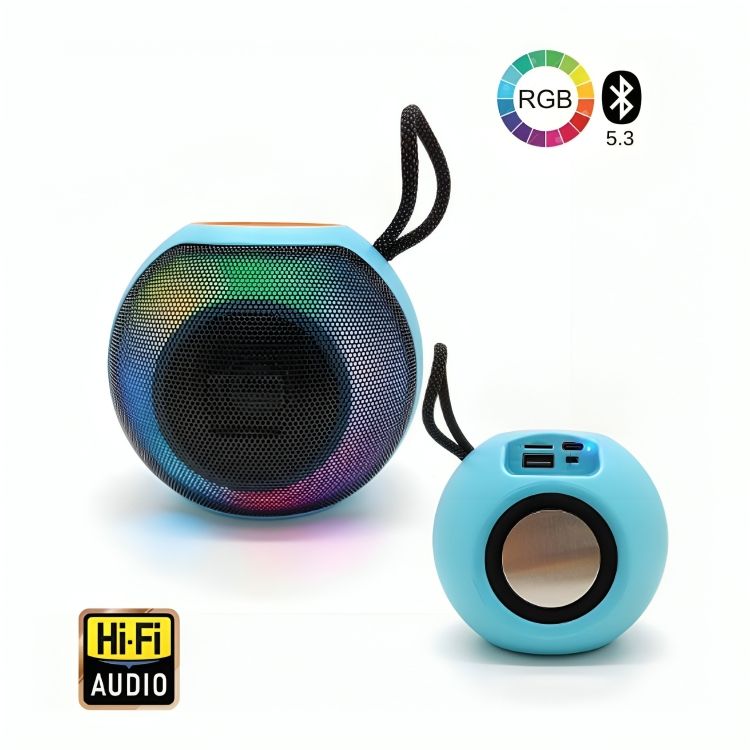 Parlante con Bluetooth Luces LED Altavoz Inalámbrico Portátil X-811
