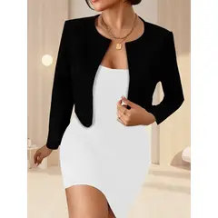 GENERICO - Blusa Cárdigan Estilo Corto - Talla XL