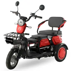FUTUR - Trimoto Electrica Convertible Irix Rojo Jam Motor 600w