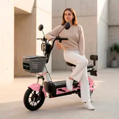 FUTUR - Bicimoto Electrica Zyro Rosado Mate