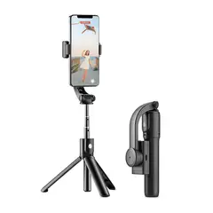SEISA - Estabilizador Gimbal Multifuncional Tripode con Luz y Control Bluetooth 59 cm